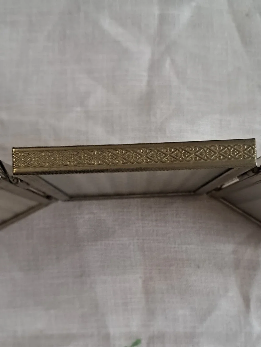 Vintage Triple Fold Brass Picture Frames